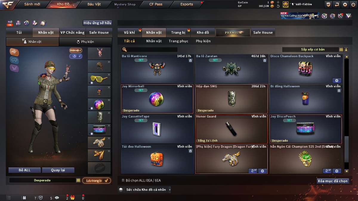 shop acc cf uy tin gia re